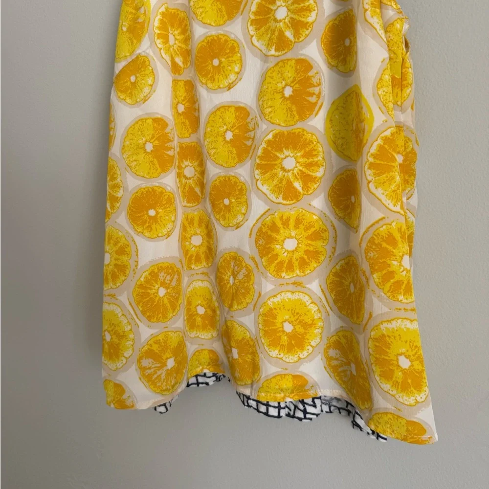 Anthropologie Porridge Lemon Print Layered Look Tank - Picture 5 of 10